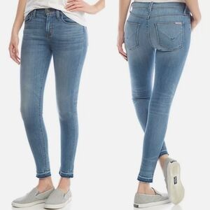 Hudson "Nico Midrise Ankle" Cropped Blue Jeans | Women's Size 27